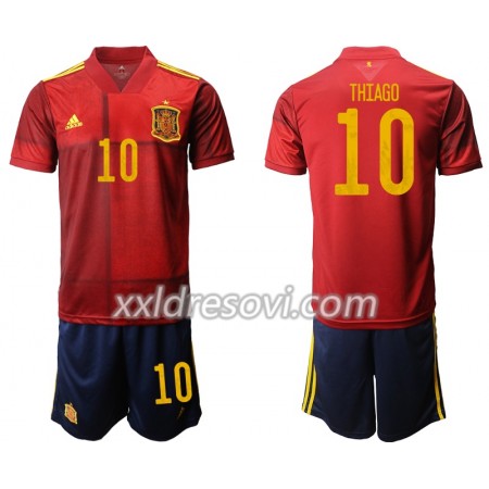 Španjolska Thiago 10 Domaći Dječji Komplet Dresovi za Nogomet Euro 2020 (+ kratke hlače)